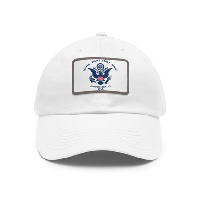 US Coast Guard Leather Patch Hat