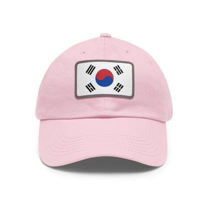South Korea Leather Patch Hat