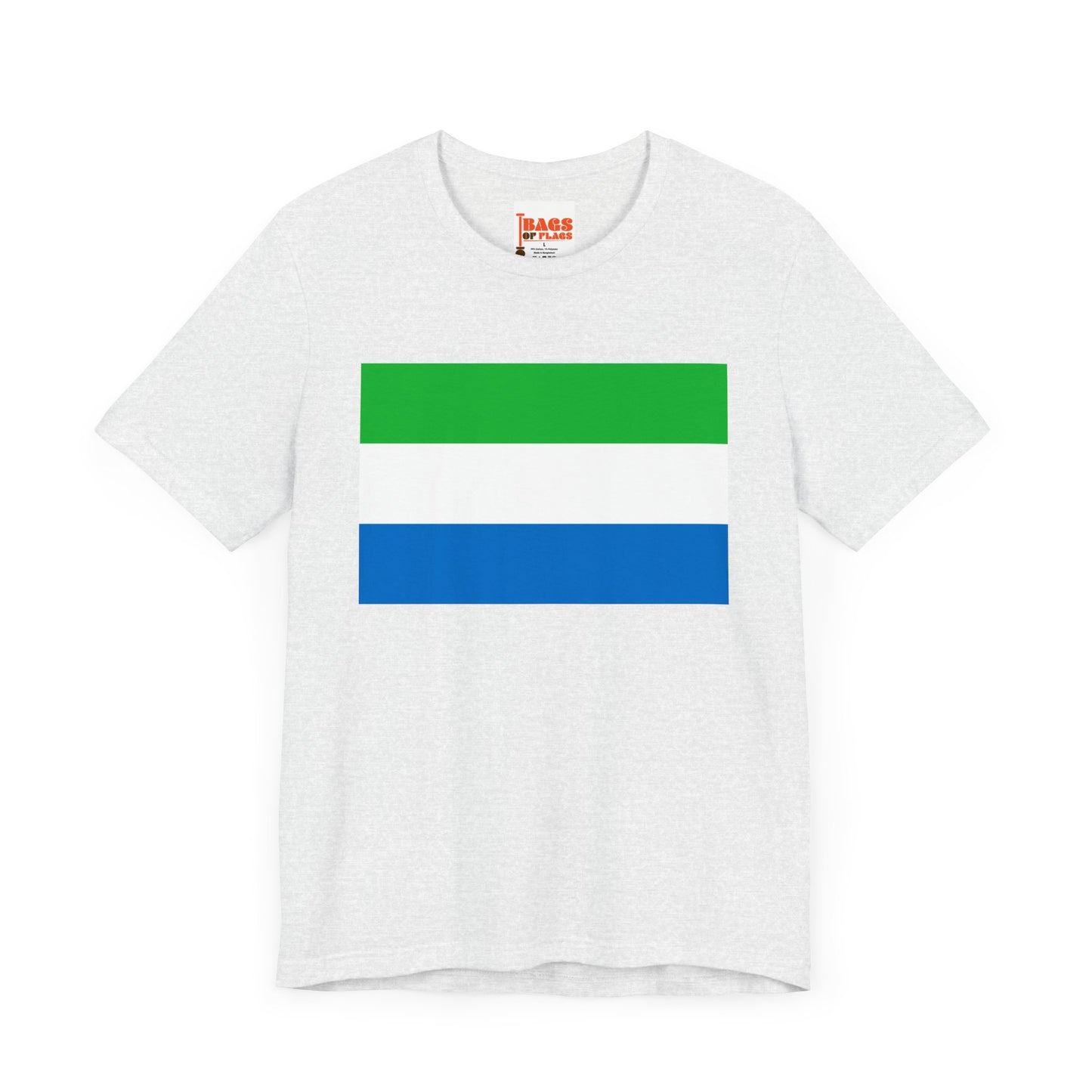 Sierra Leone Flag on T-shirt