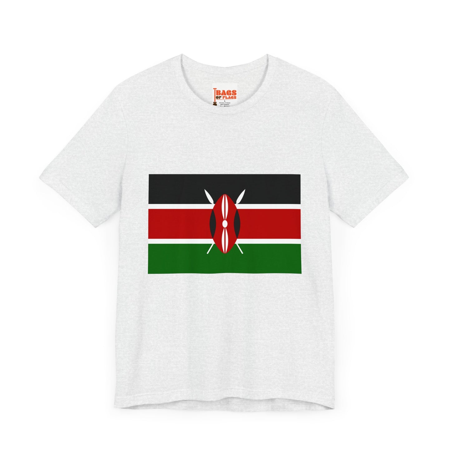 Kenya Flag on T-shirt