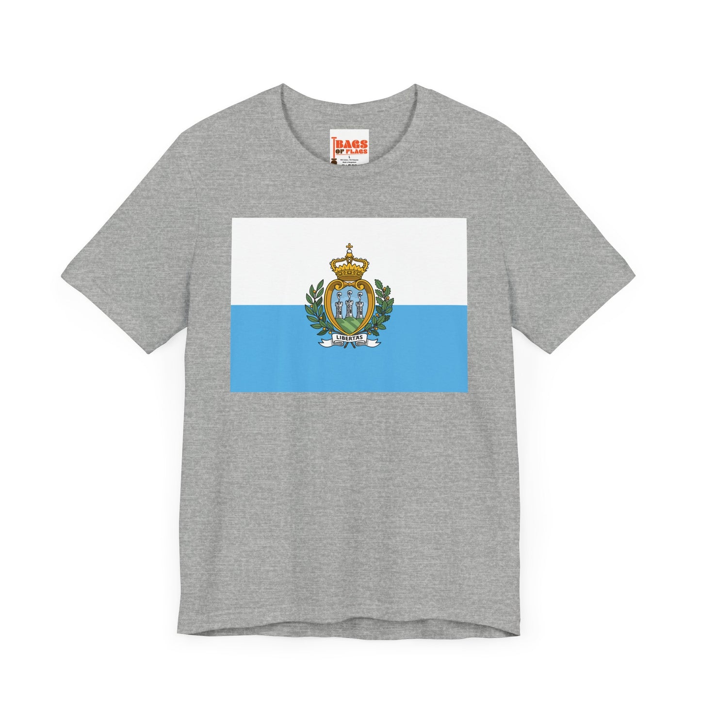 San Marino Flag on T-shirt