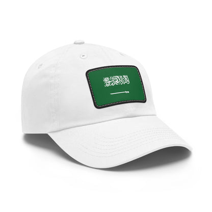 Saudi Arabia Leather Patch Hat