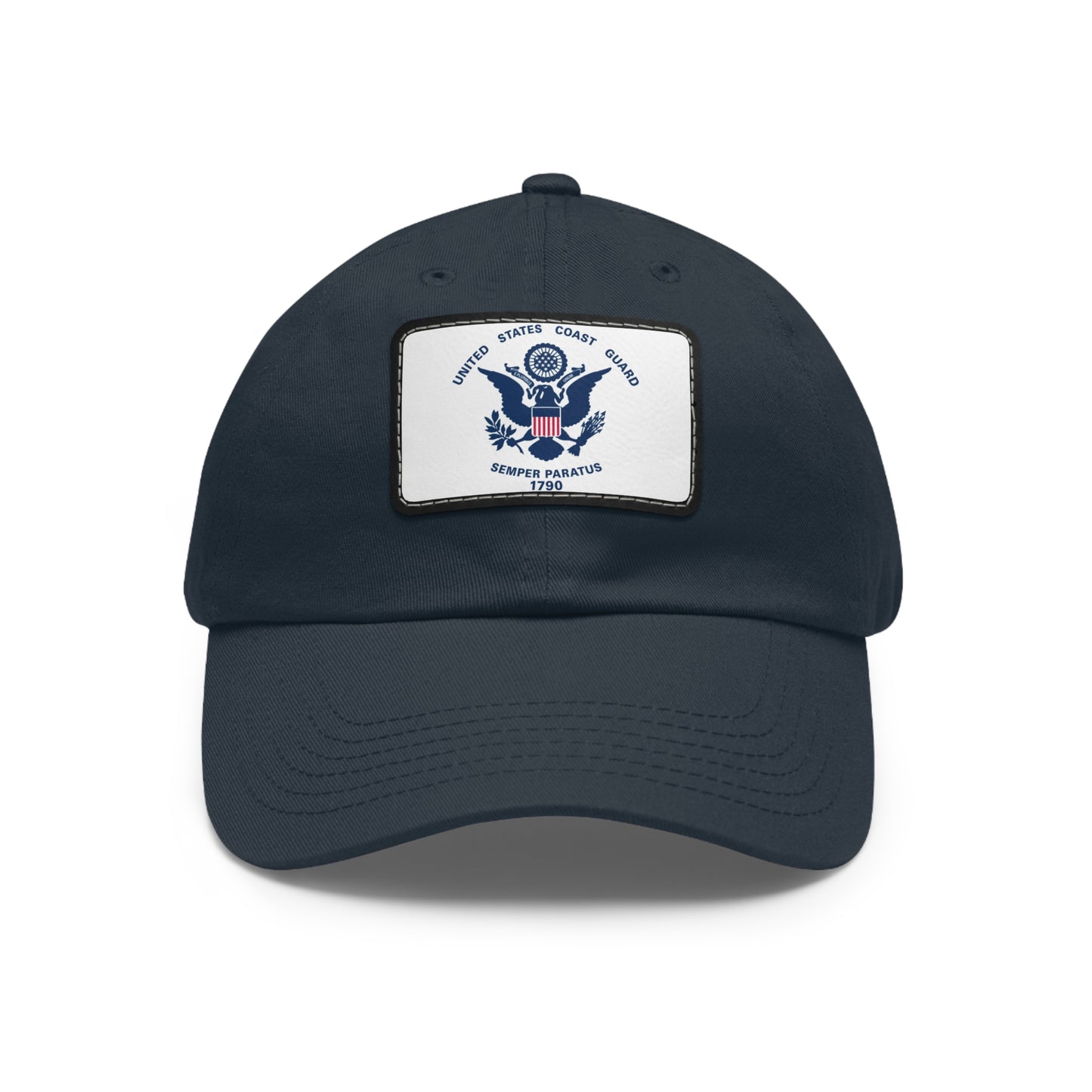 US Coast Guard Leather Patch Hat