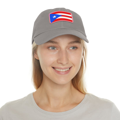Puerto Rico Leather Patch Hat