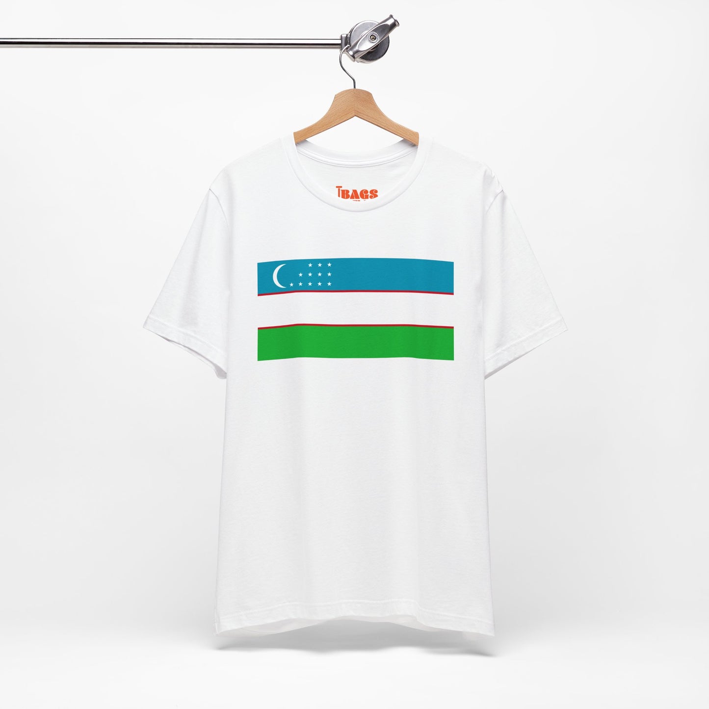 Uzbekistan Flag on T-shirt