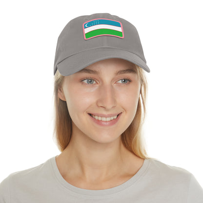 Uzbekistan Leather Patch Hat