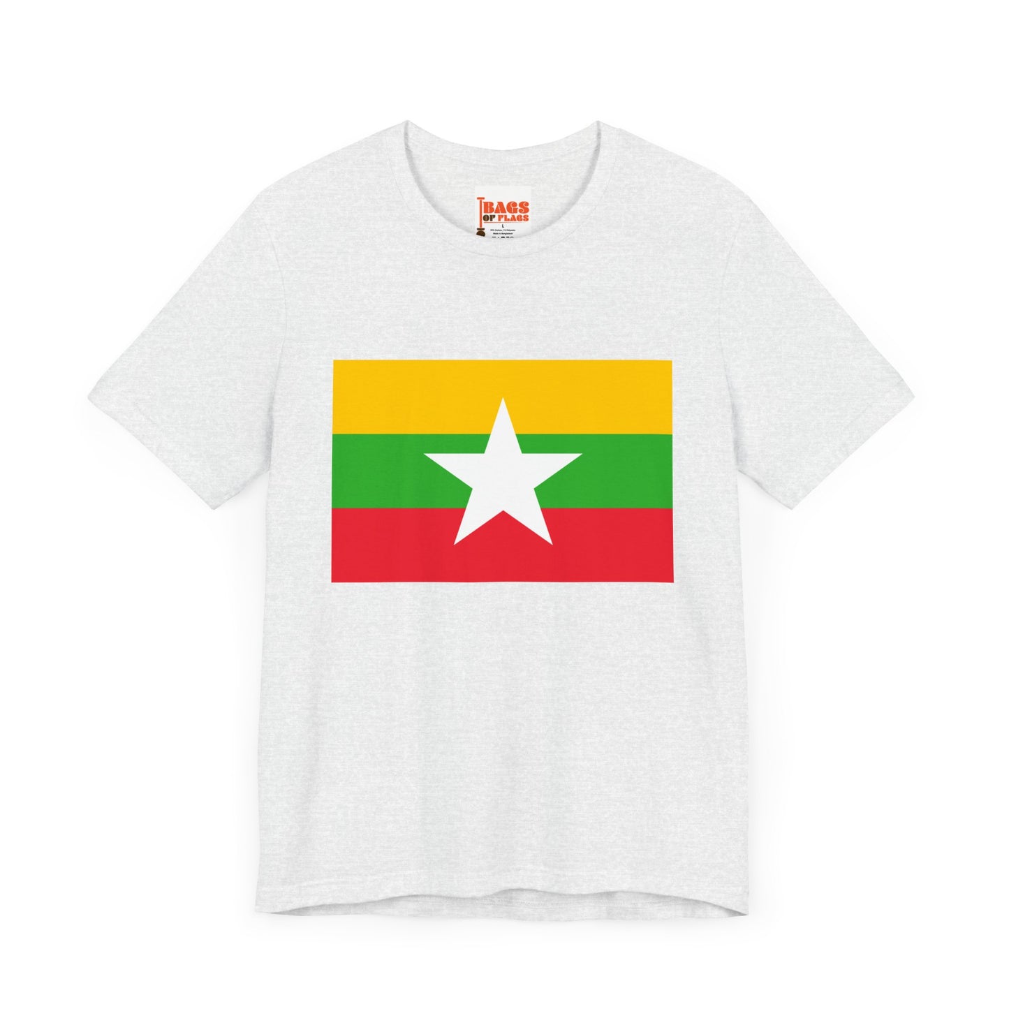 Myanmar Flag on T-shirt