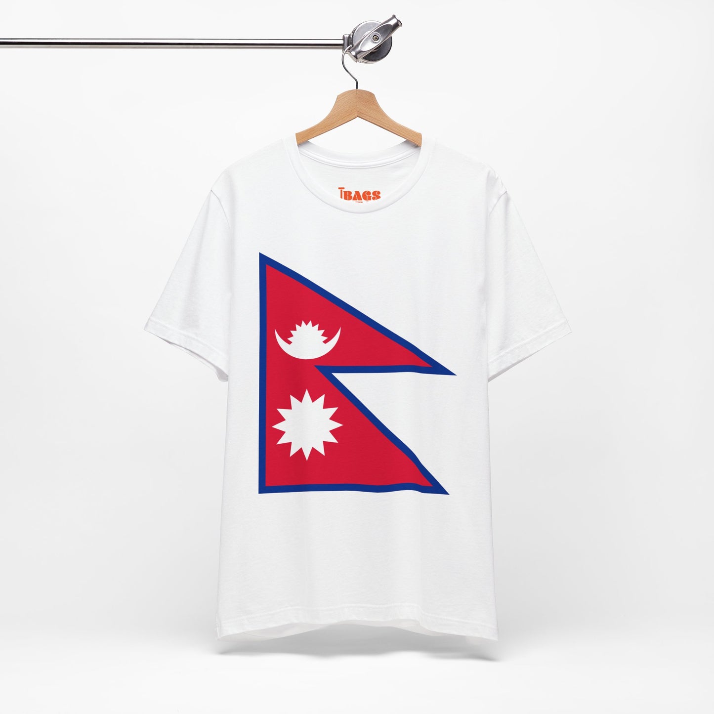 Nepal Flag on T-shirt