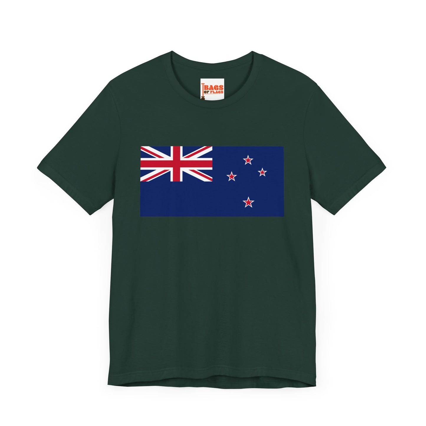 New Zealand Flag on T-shirt