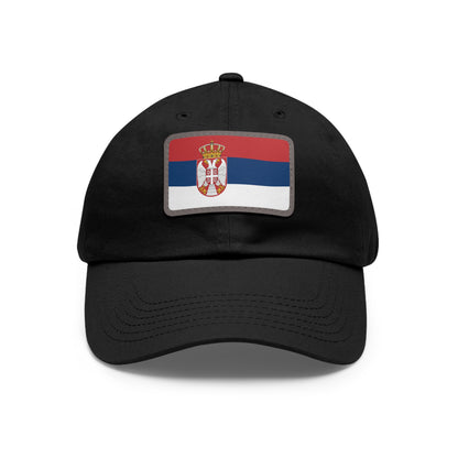 Serbia Leather Patch Hat
