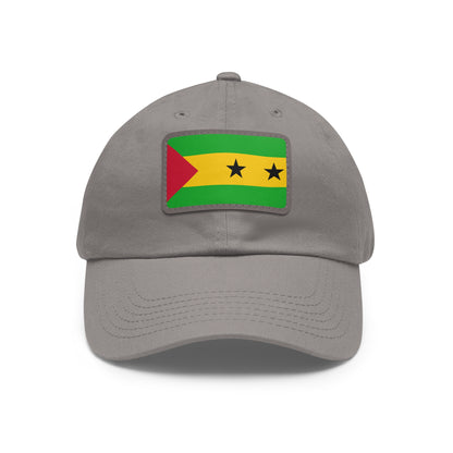 Sao Tome and Principe Leather Patch Hat