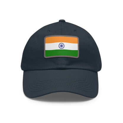 India Leather Patch Hat