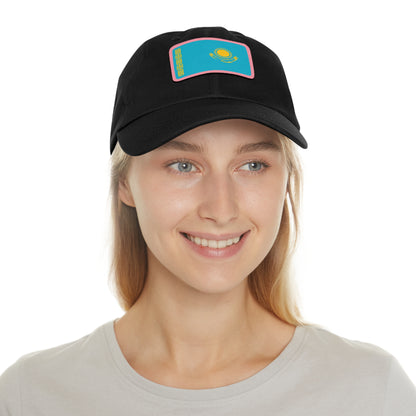 Kazakhstan Leather Patch Hat