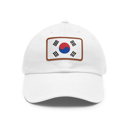 South Korea Leather Patch Hat