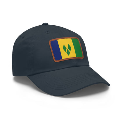Saint Vincent and the Grenadines Leather Patch Hat