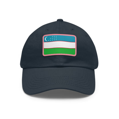 Uzbekistan Leather Patch Hat