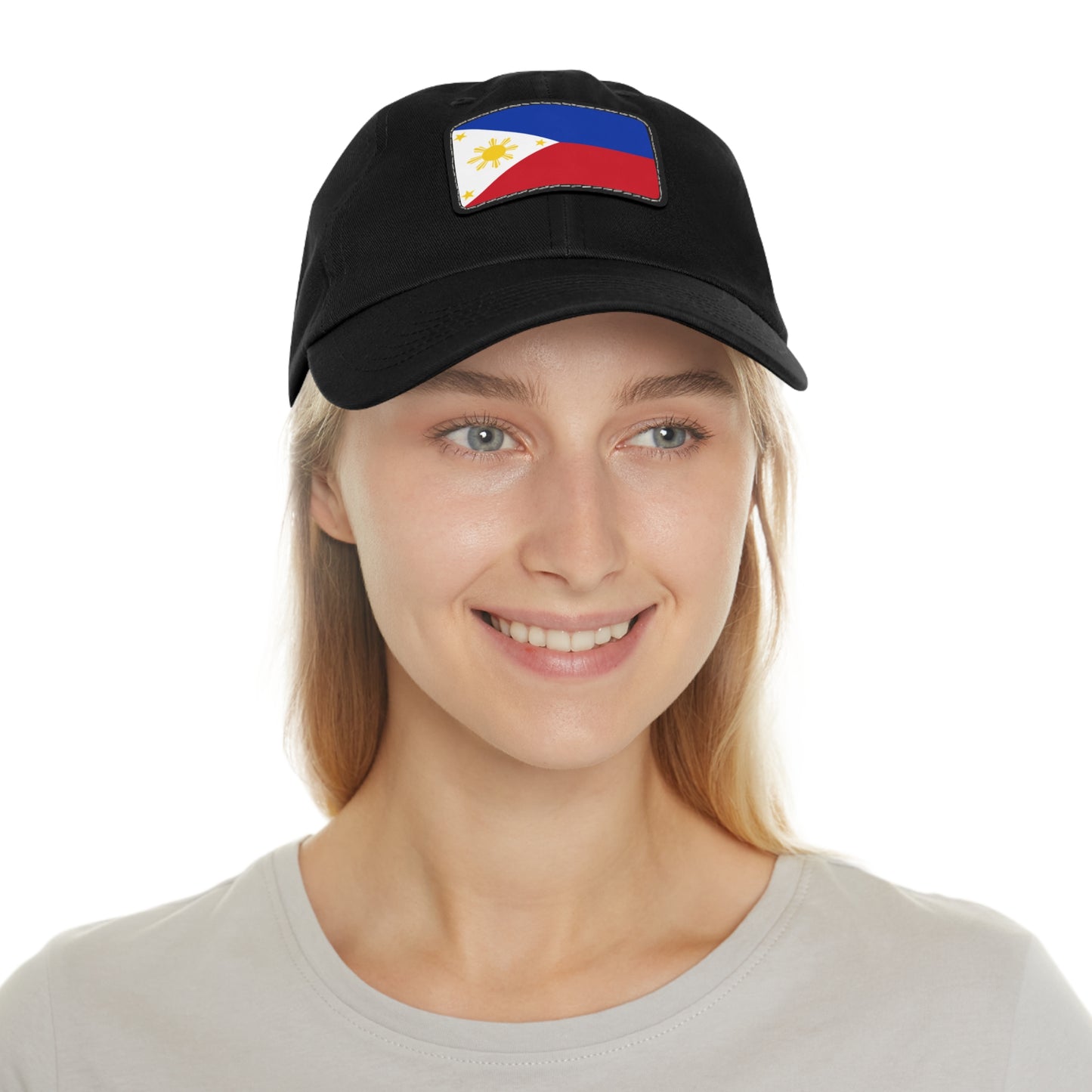 Philippines Leather Patch Hat