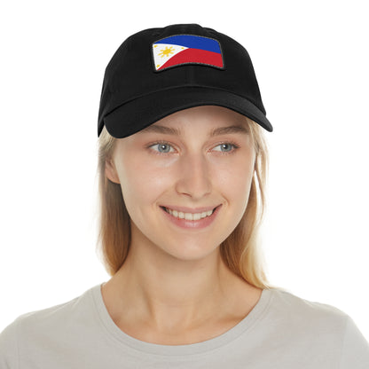 Philippines Leather Patch Hat