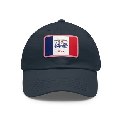 Iowa Leather Patch Hat