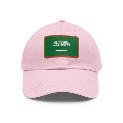 Saudi Arabia Leather Patch Hat