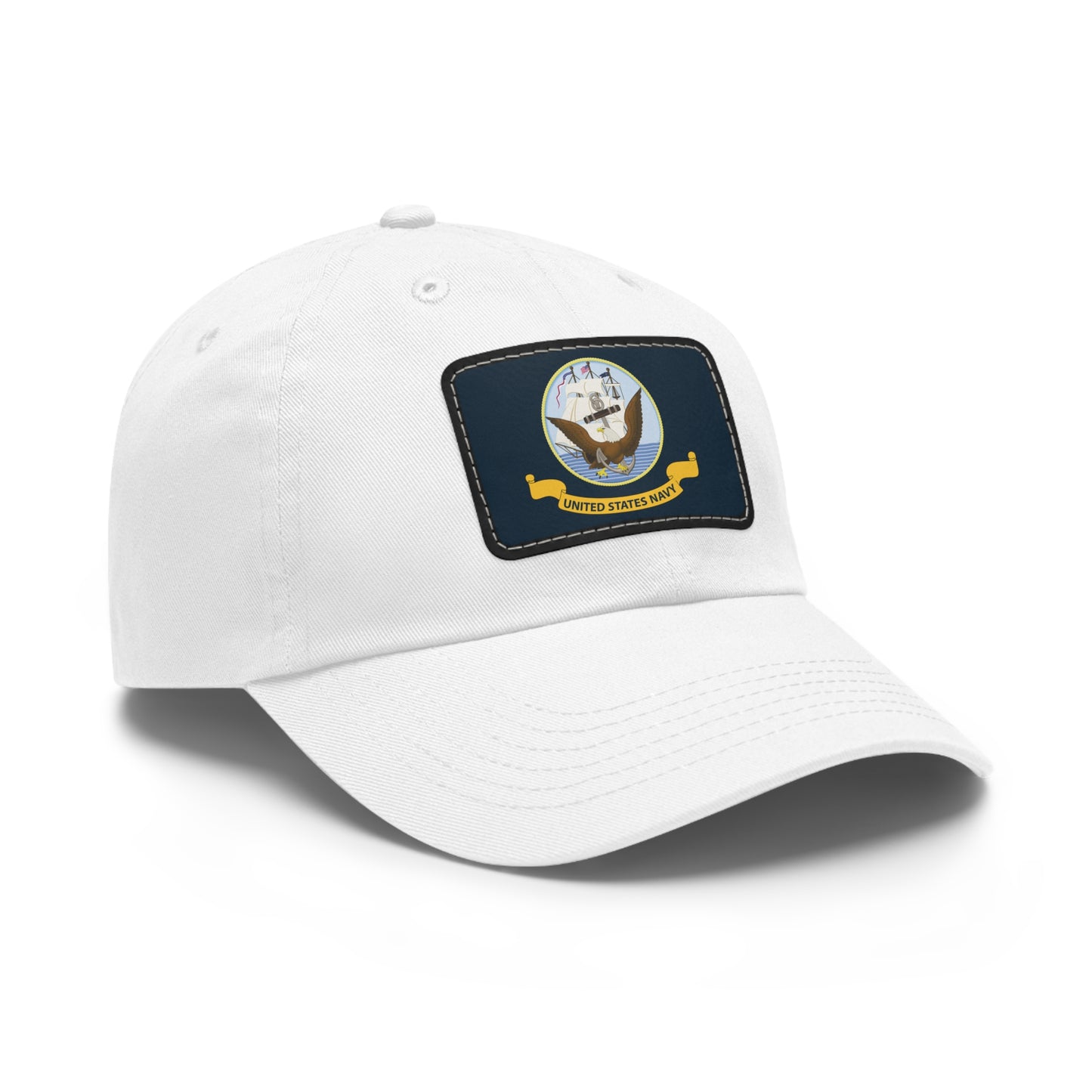 US Navy Leather Patch Hat