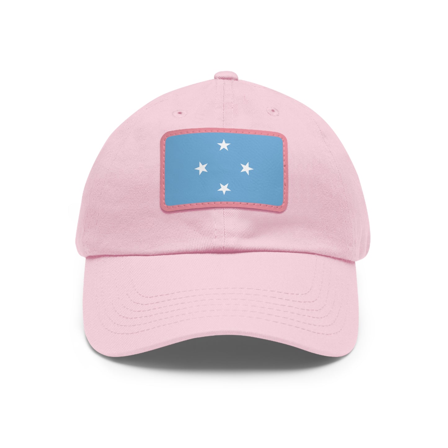 Federated States of Micronesia Leather Patch Hat
