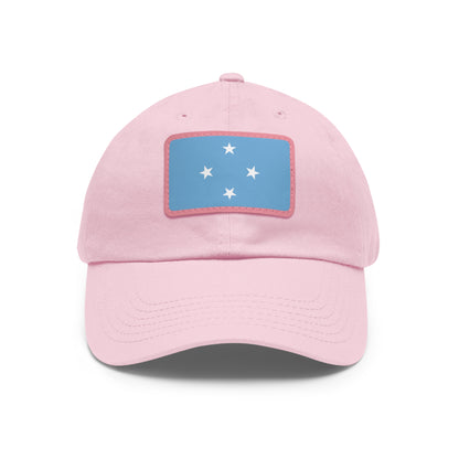 Federated States of Micronesia Leather Patch Hat