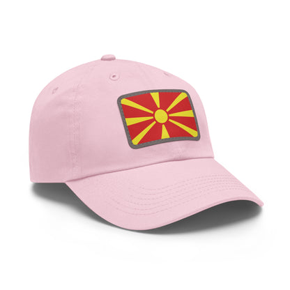 North Macedonia Leather Patch Hat