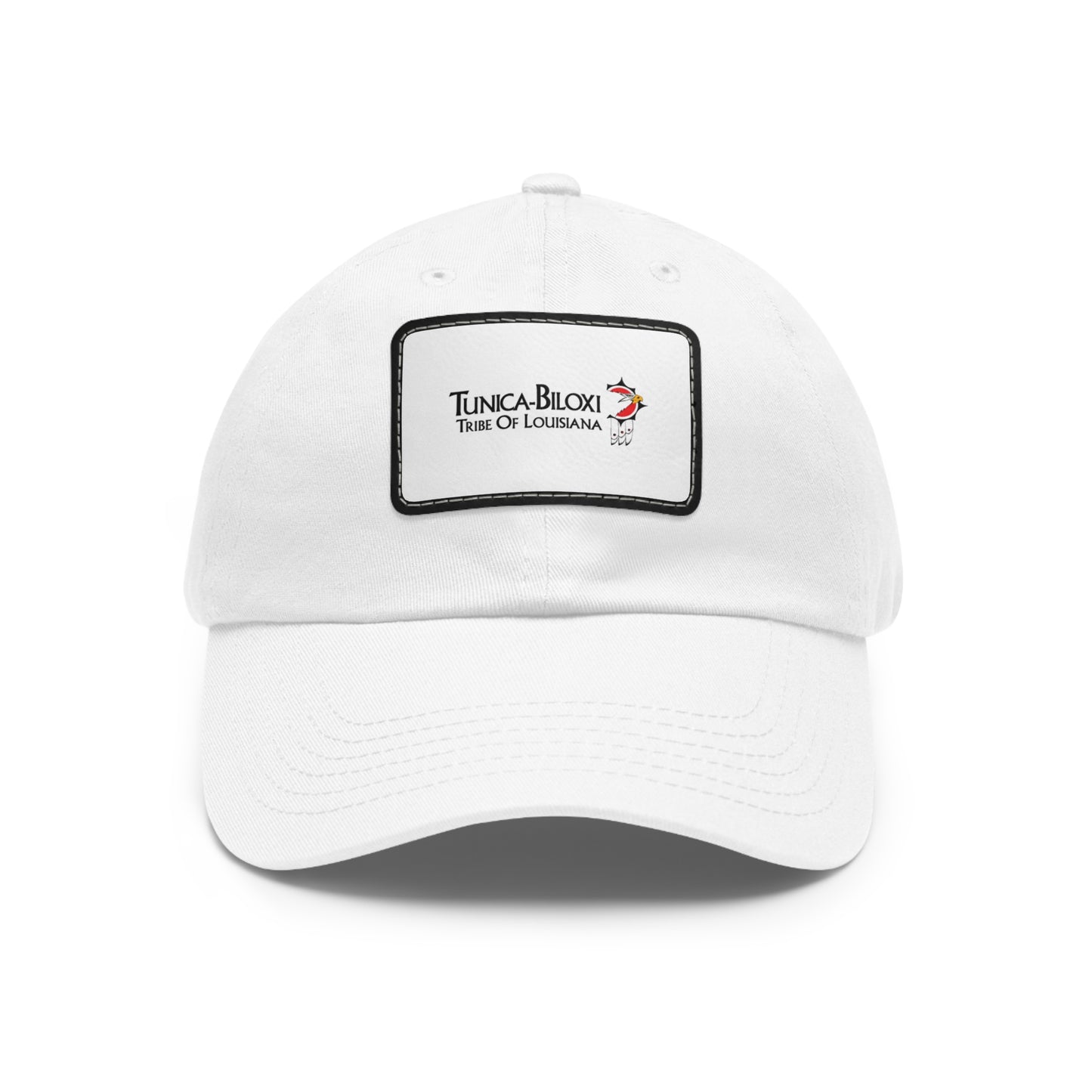 Tunica-Biloxi Tribe Leather Patch Hat