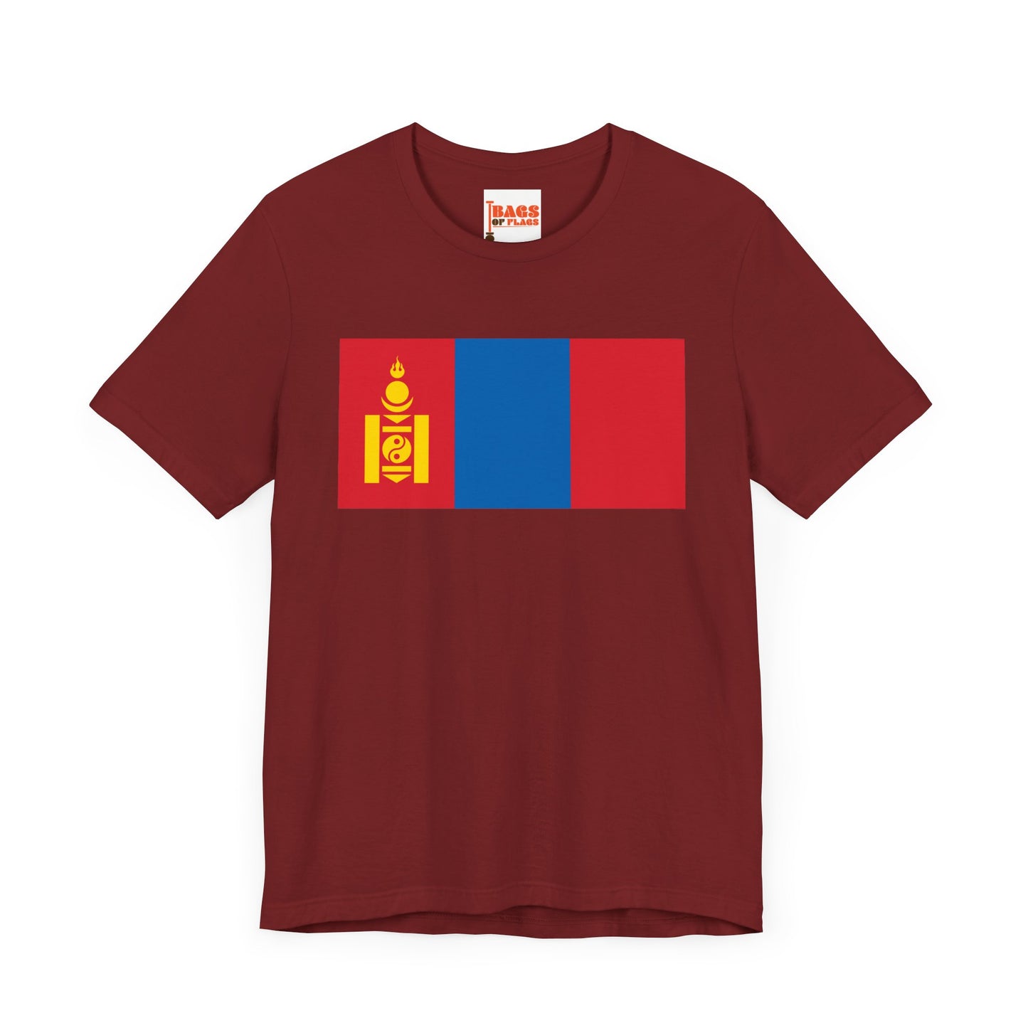 Mongolia Flag on T-shirt