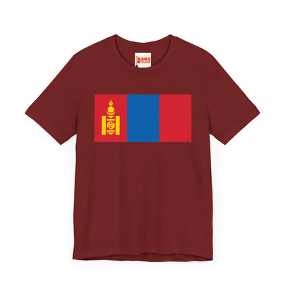 Mongolia Flag on T-shirt