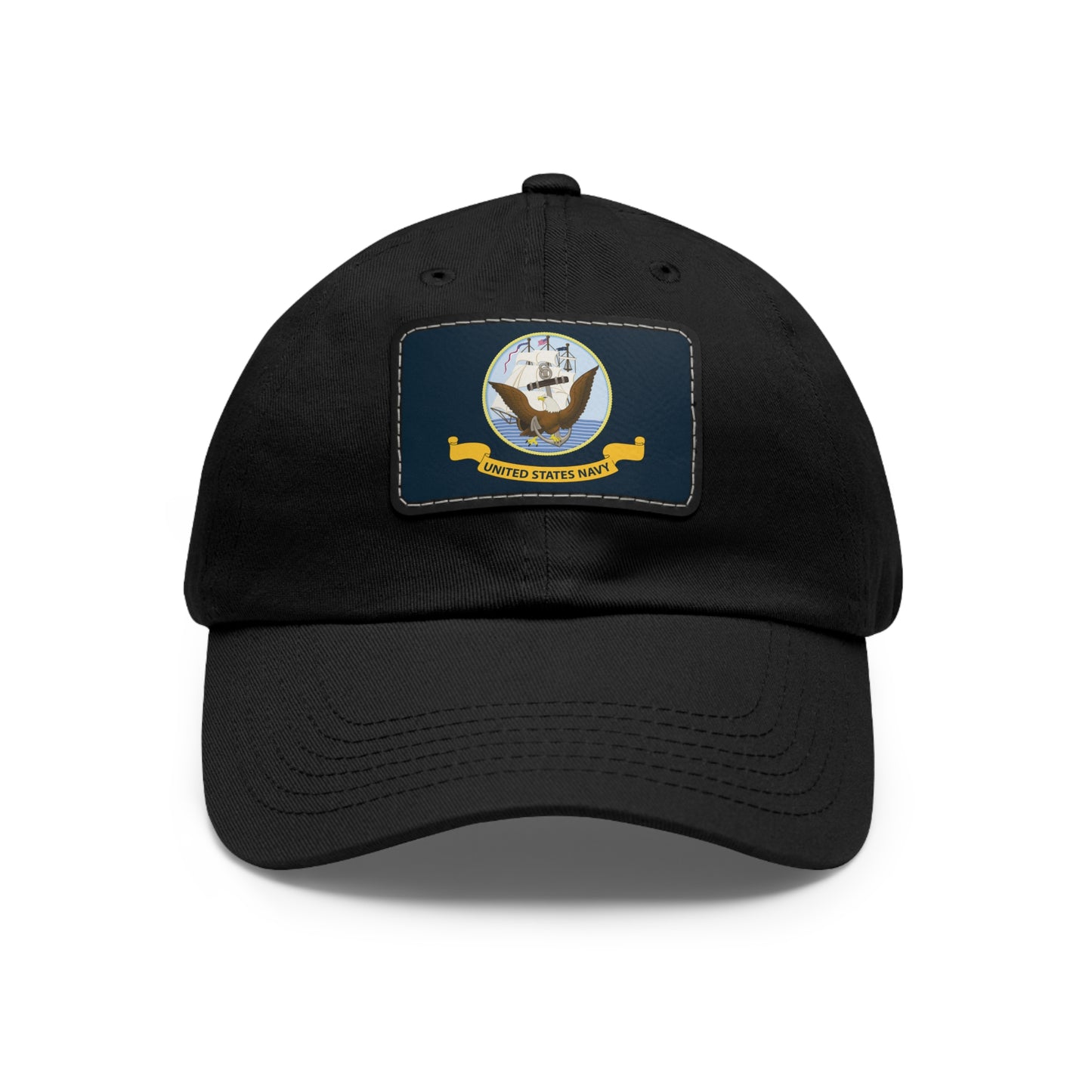 US Navy Leather Patch Hat
