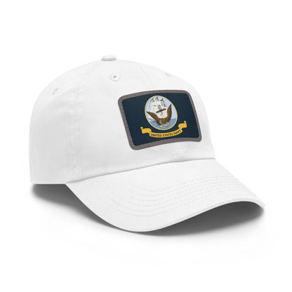 US Navy Leather Patch Hat