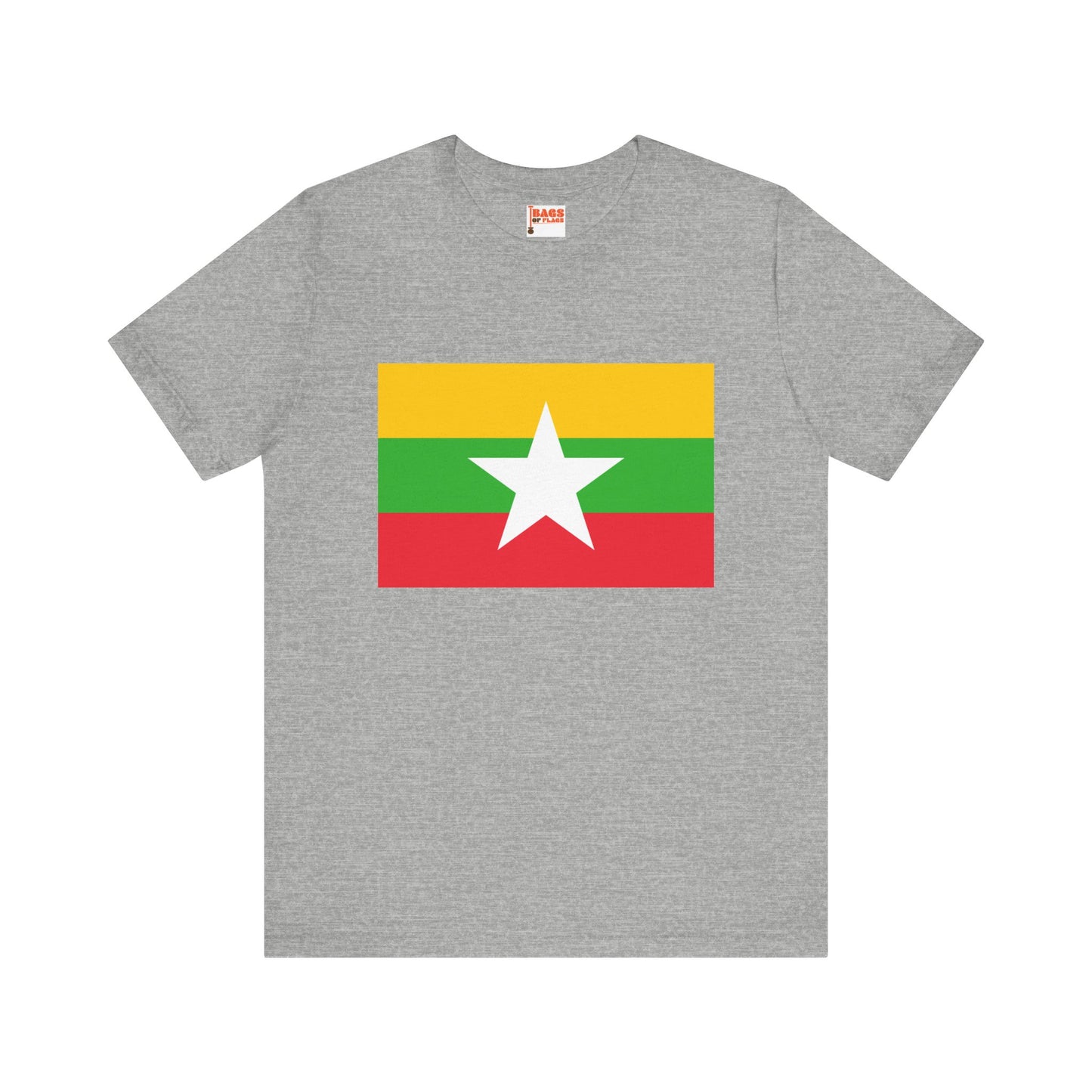 Myanmar Flag on T-shirt