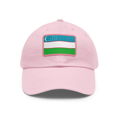 Uzbekistan Leather Patch Hat
