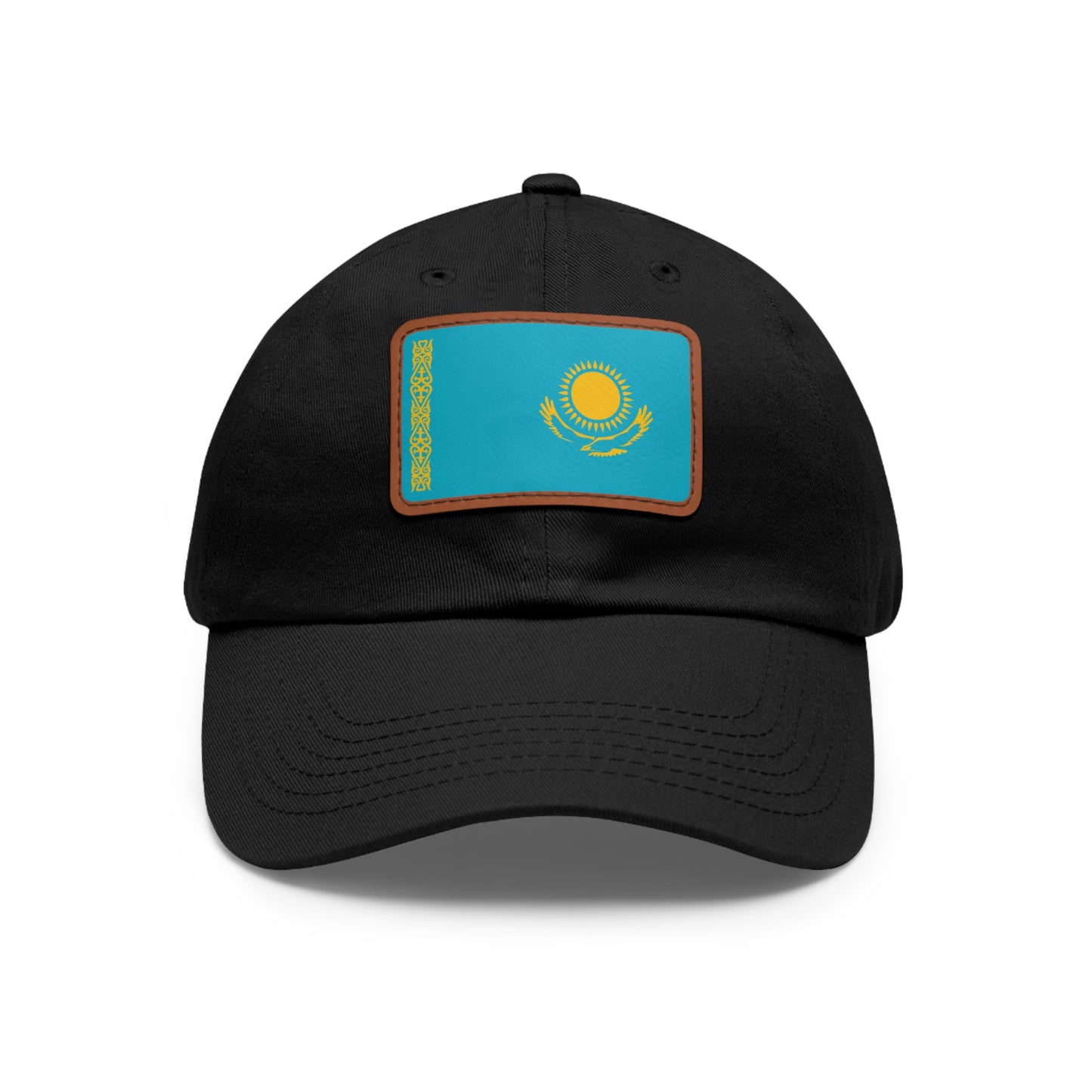 Kazakhstan Leather Patch Hat