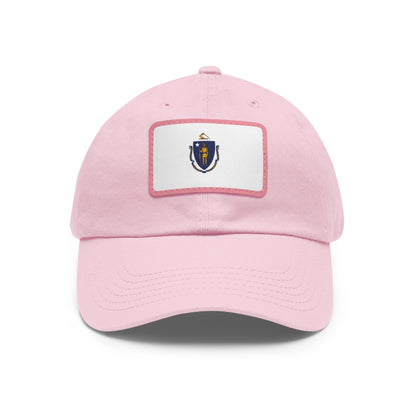 Massachusetts Leather Patch Hat
