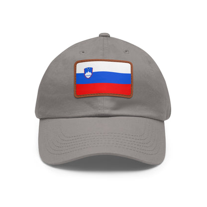 Slovenia Leather Patch Hat