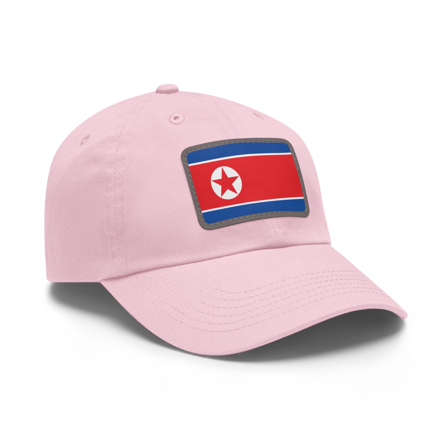 North Korea Leather Patch Hat