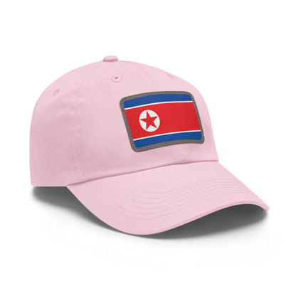 North Korea Leather Patch Hat