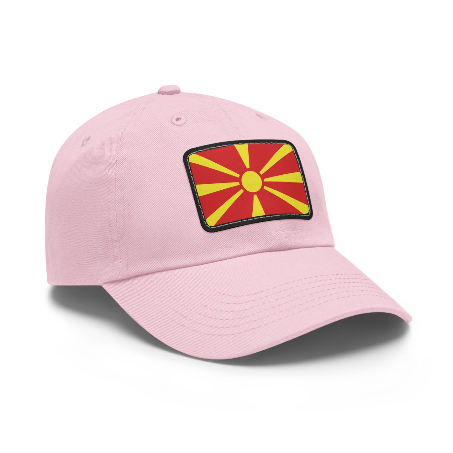 North Macedonia Leather Patch Hat