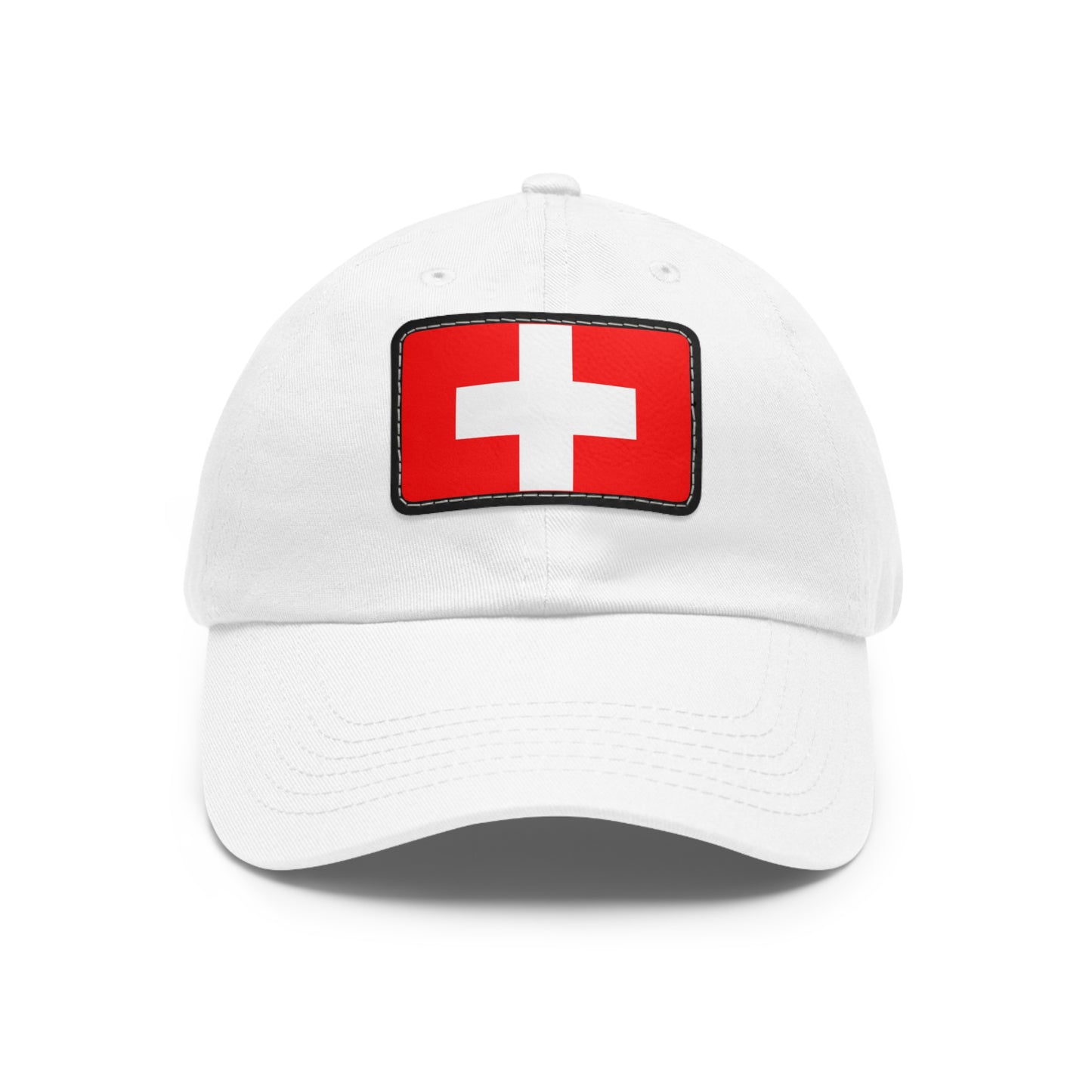 Switzerland Leather Patch Hat