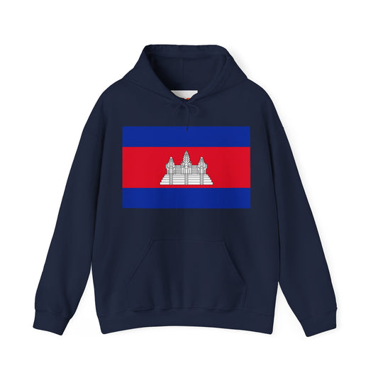 Cambodia Flag on Hoodie