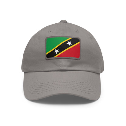 Saint Kitts and Nevis Leather Patch Hat