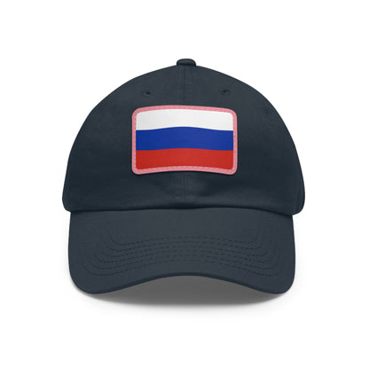 Russia Leather Patch Hat