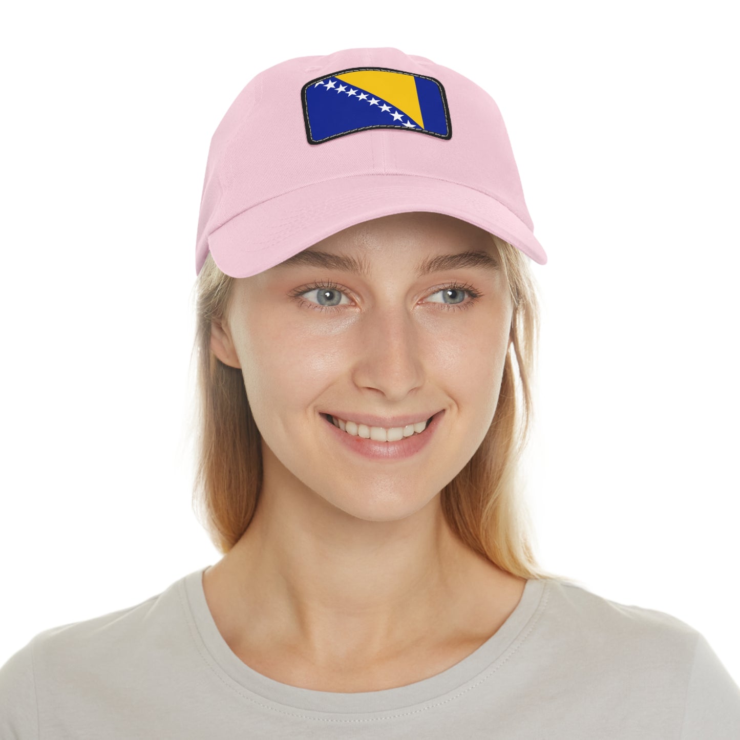 Bosnia and Herzegovina Leather Patch Hat