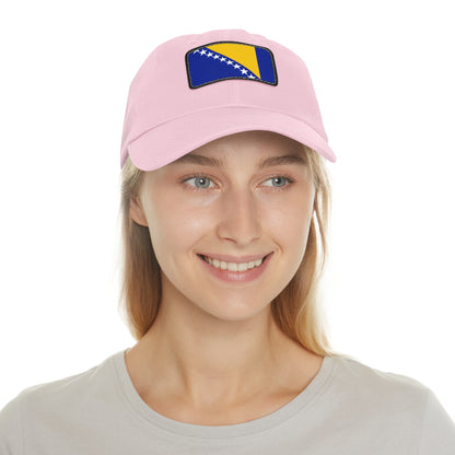 Bosnia and Herzegovina Leather Patch Hat