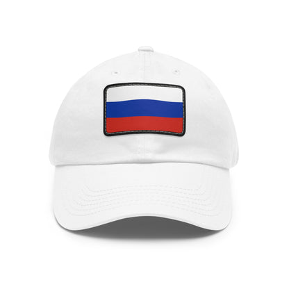 Russia Leather Patch Hat