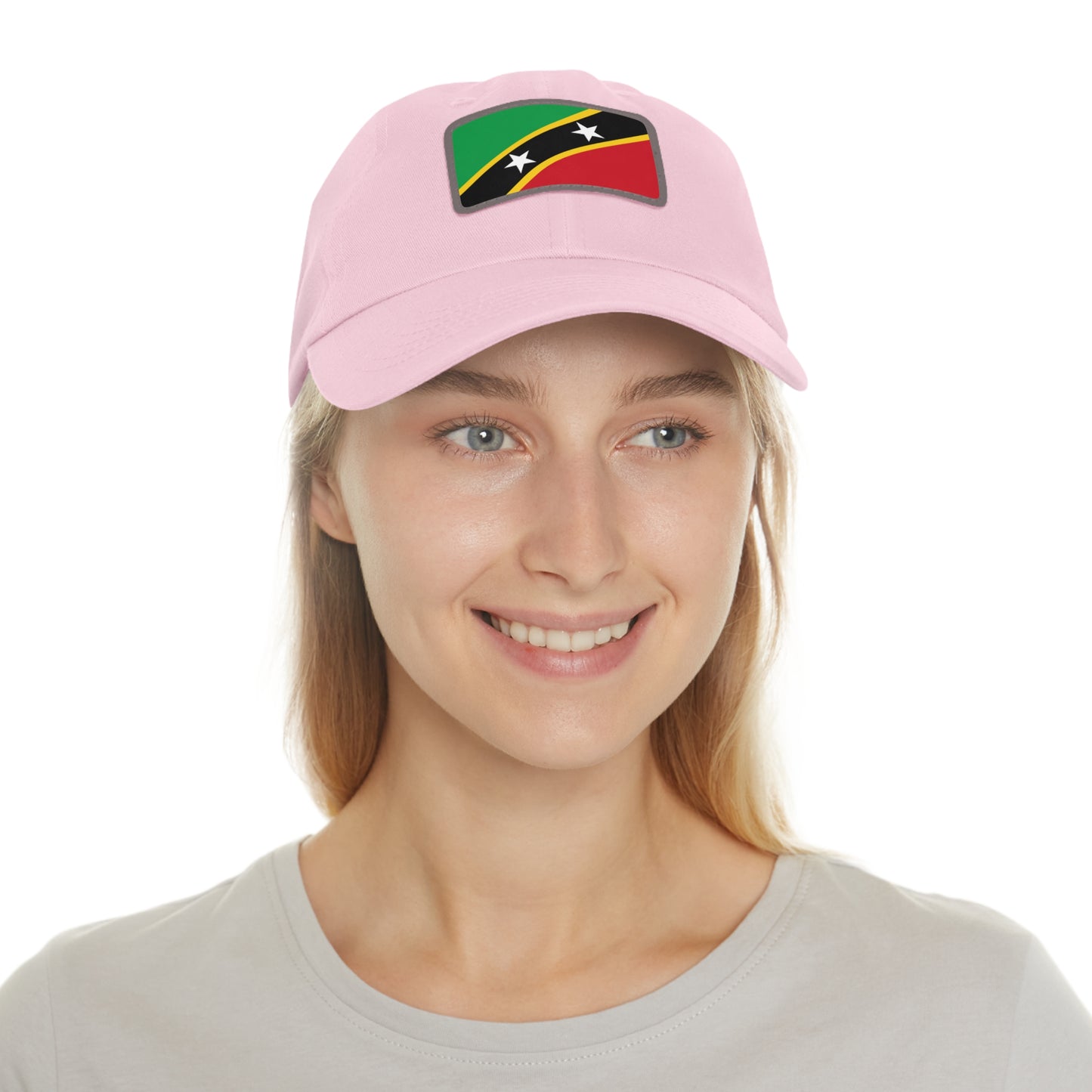 Saint Kitts and Nevis Leather Patch Hat