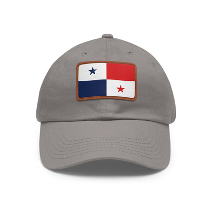 Panama Leather Patch Hat